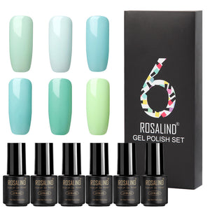 Fine nail polish 6 bottles