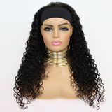 Brazilian Water Wave Headband Human Hair Wigs